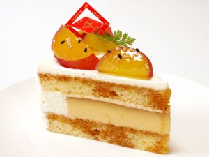 藍clubプリンのケーキ